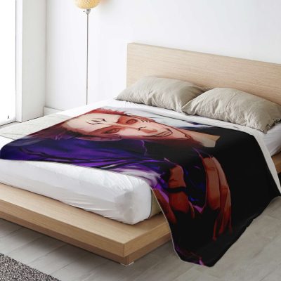 e84054c9ff14ced0c399504aa77743ad blanket vertical lifestyle bedextralarge - Jujutsu Kaisen Store
