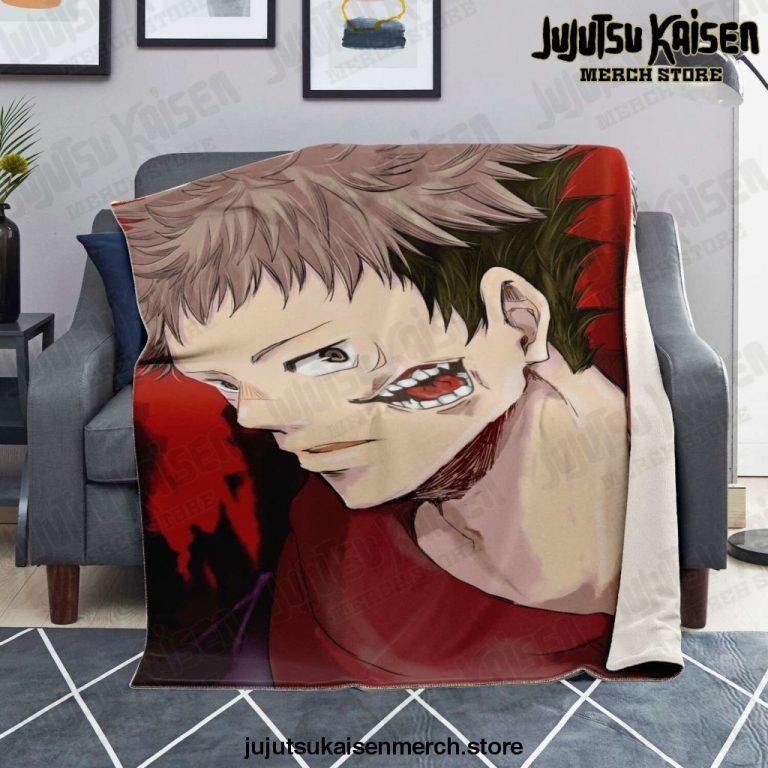 Jujutsu Kaisen Yuji Itadori Microfleece Blanket - Jujutsu Kaisen Store