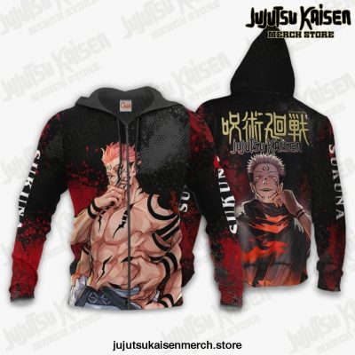 Sukuna Jujutsu Kaisen Custom Jacket / Zipper Hoodie Zip S All Over Printed Shirts