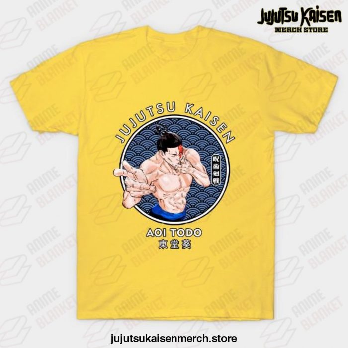 Jujutsu Kaisen Aoi Todo Ii T-Shirt Yellow / S