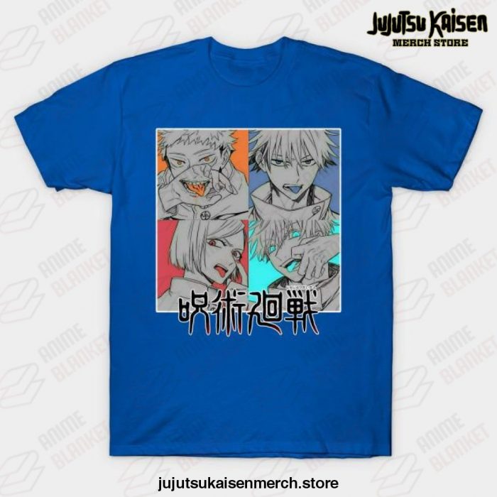 Jujutsu Kaisen Characters T-Shirt Blue / S