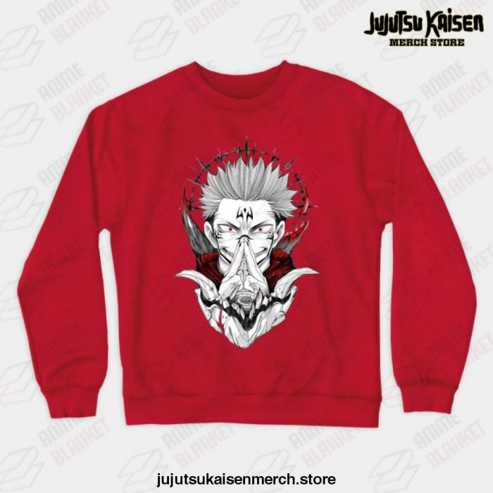Jujutsu Kaisen Crewneck Sweatshirt Red / S