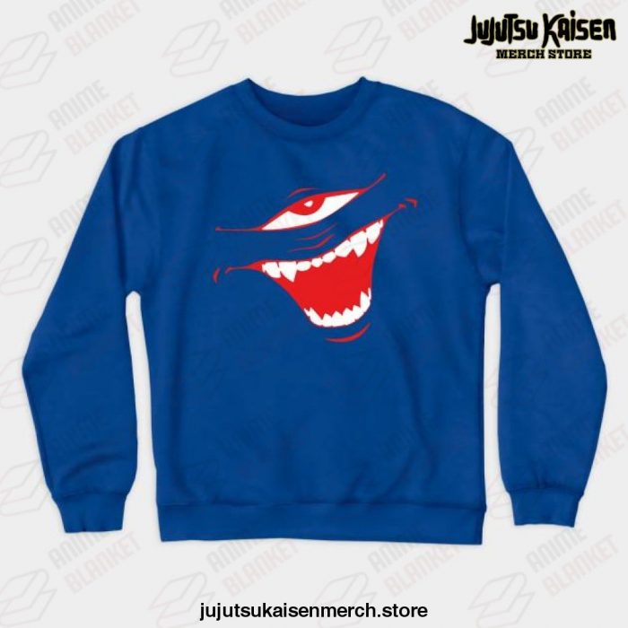 Jujutsu Kaisen Cursed Mouth Crewneck Sweatshirt Blue / S