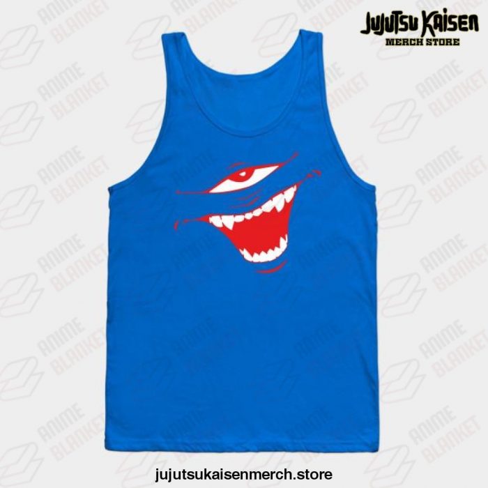 Jujutsu Kaisen Cursed Mouth Tank Top Blue / S