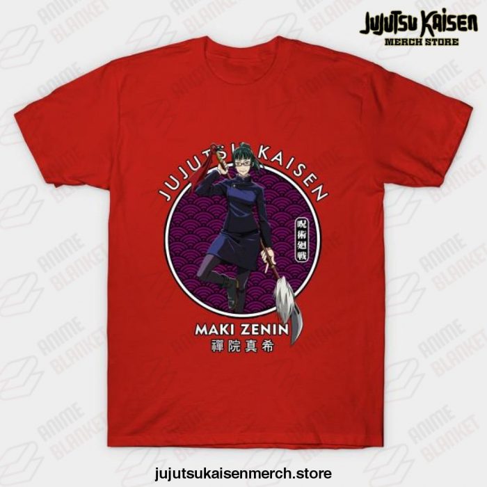 Jujutsu Kaisen Maki Zenin I T-Shirt Red / S