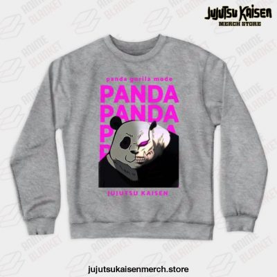 Jujutsu Kaisen - Panda Gorilla Mode Crewneck Sweatshirt Gray / S