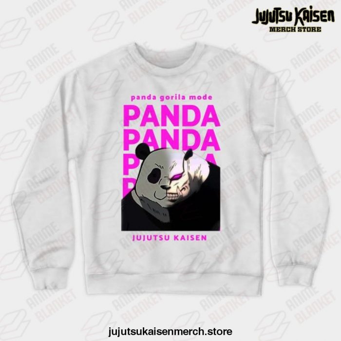 Jujutsu Kaisen - Panda Gorilla Mode Crewneck Sweatshirt White / S