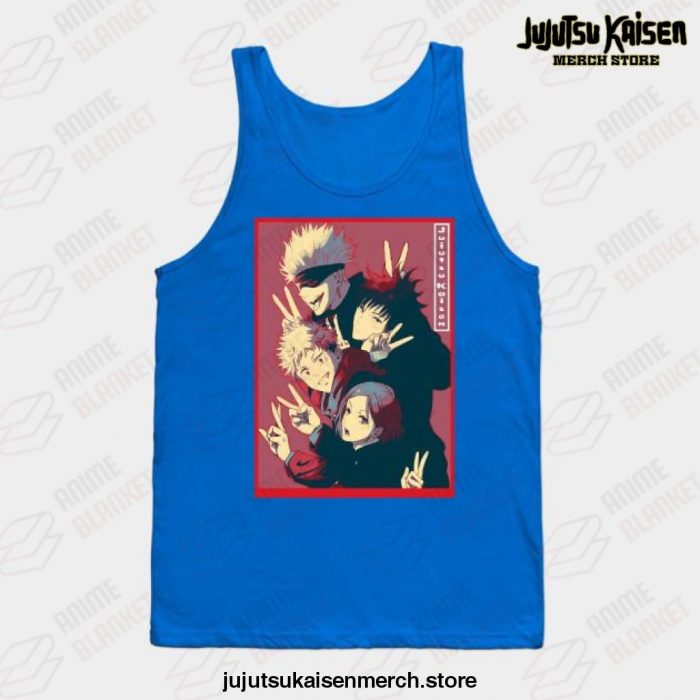 Jujutsu Kaisen Pop Art Tank Top Blue / S