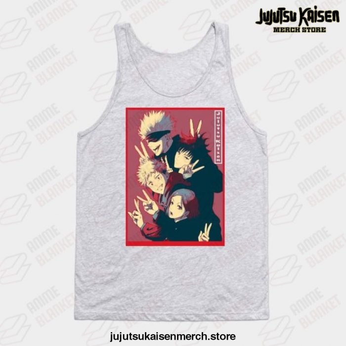 Jujutsu Kaisen Pop Art Tank Top Gray / S