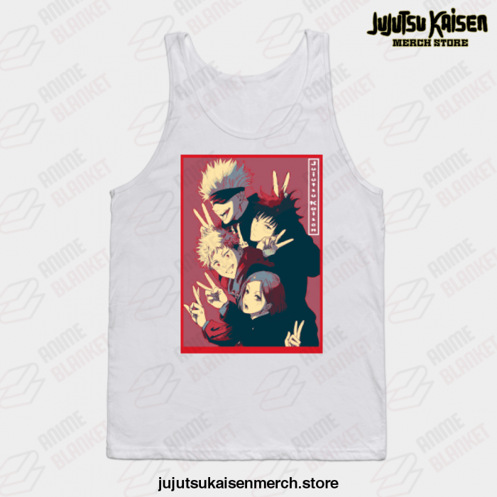 Jujutsu Kaisen Pop Art Tank Top White / S