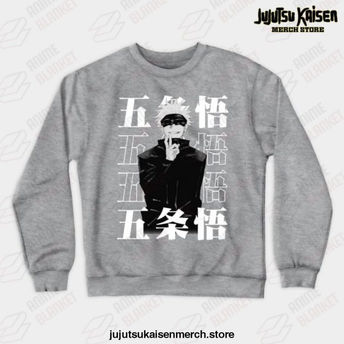 Jujutsu Kaisen - Satoru Gojo Crewneck Sweatshirt Gray / S