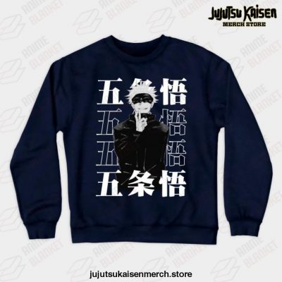 Jujutsu Kaisen - Satoru Gojo Crewneck Sweatshirt Navy Blue / S