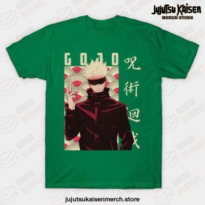 Jujutsu Kaisen Satoru Gojo T-Shirt Green / S