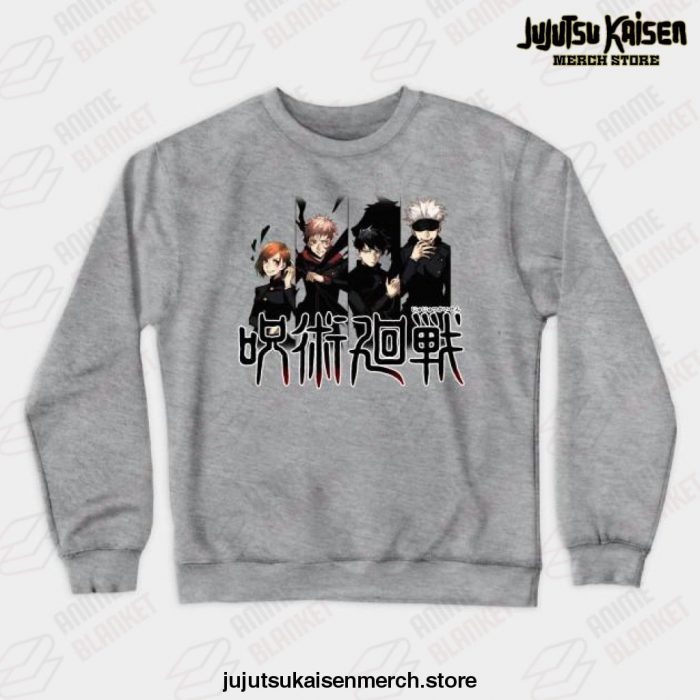 Jujutsu Kaisen - Team Crewneck Sweatshirt Gray / S