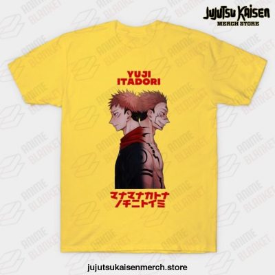 Jujutsu Kaisen - Yuji Idatori T-Shirt Yellow / S