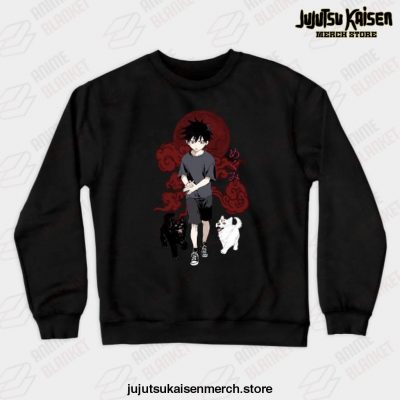 Megumi Divine Dogs - Jujutsu Kaisen Crewneck Sweatshirt Black / S