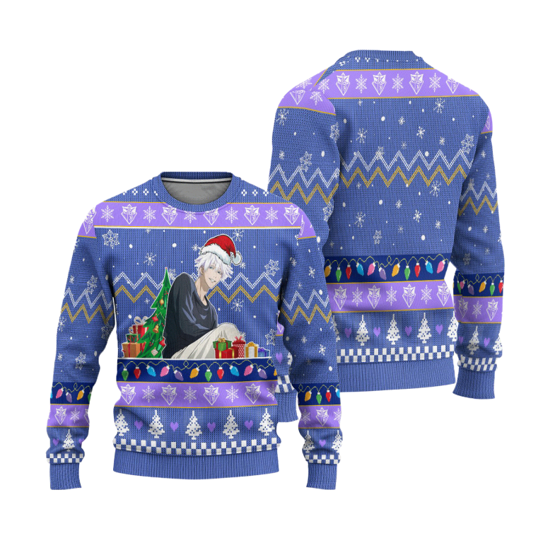 Jujutsu Kaisen Ugly Christmas Satoru Gojo Sweater - Jujutsu Kaisen Store