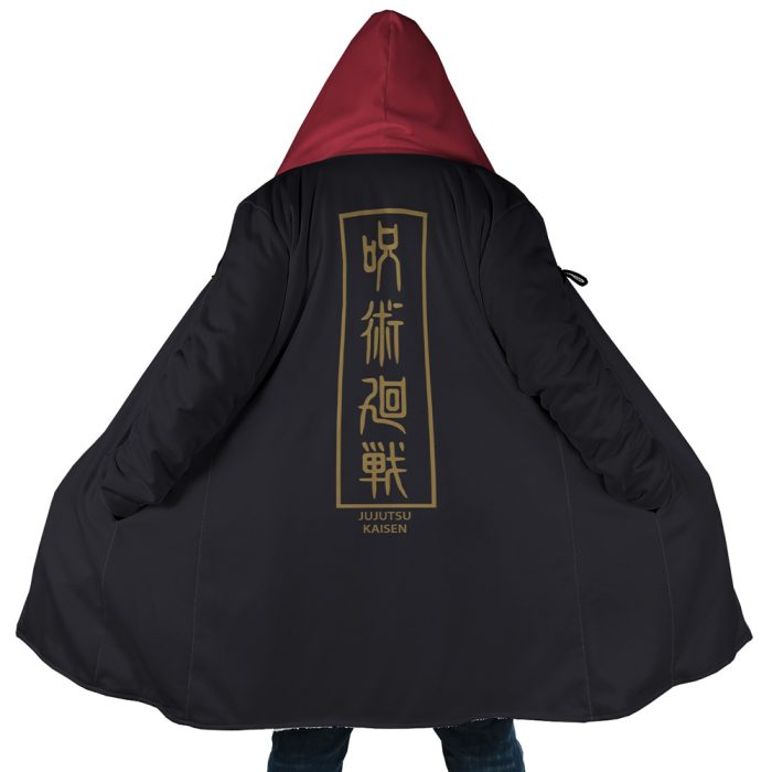 Yuji Itadori Jujutsu Kaisen AOP Hooded Cloak Coat MAIN Mockup - Jujutsu Kaisen Store