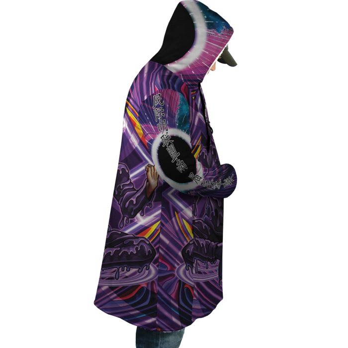 drippy gojo Hooded Cloak Coat right - Jujutsu Kaisen Store