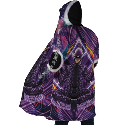 drippy gojo Hooded Cloak Coat side - Jujutsu Kaisen Store