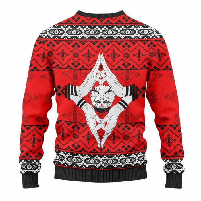 sukuna jujutsu kaisen christmas wool knitted sweater 297812 - Jujutsu Kaisen Store